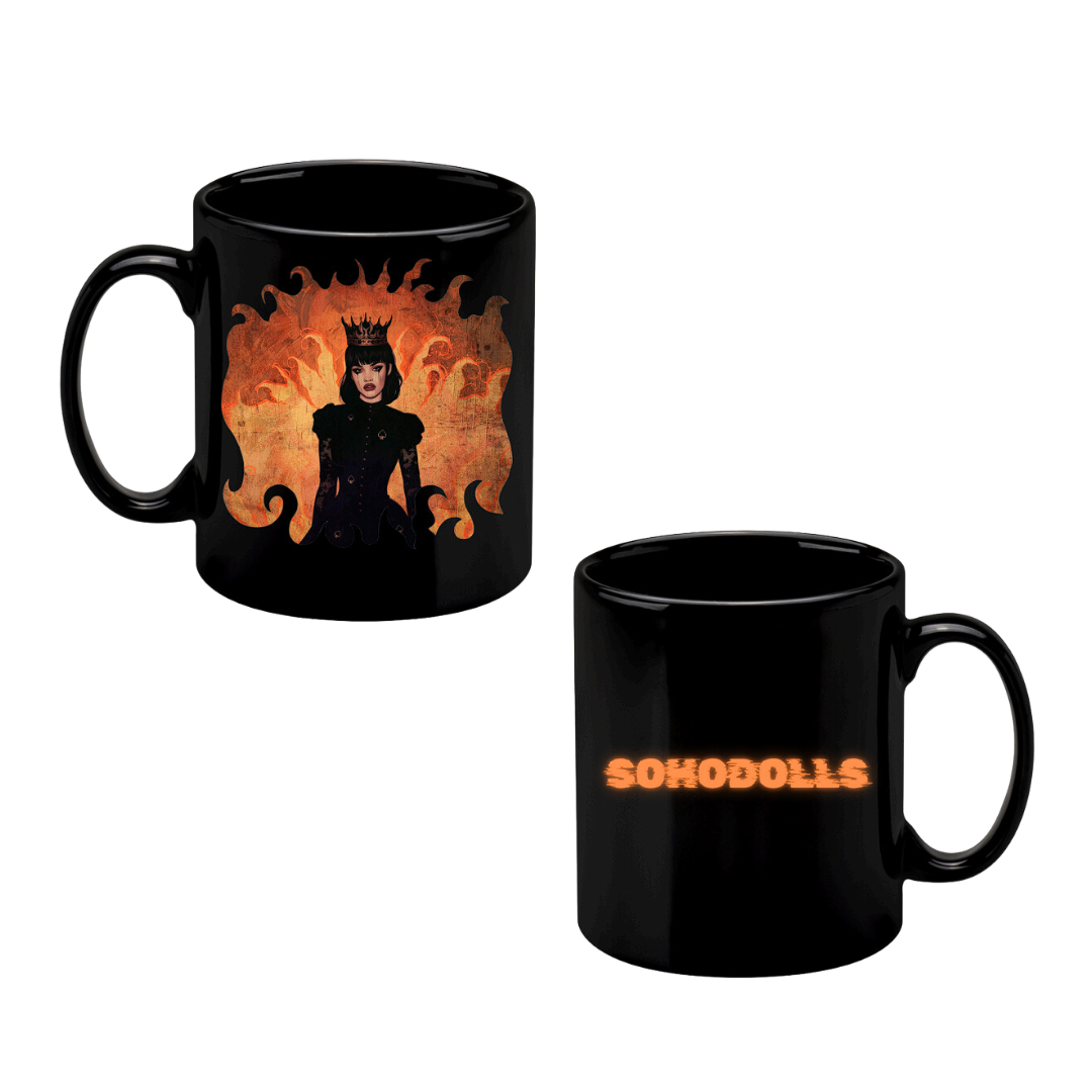 Limited Edition Queen of Spades Hallowe'en Ceramic Mugs